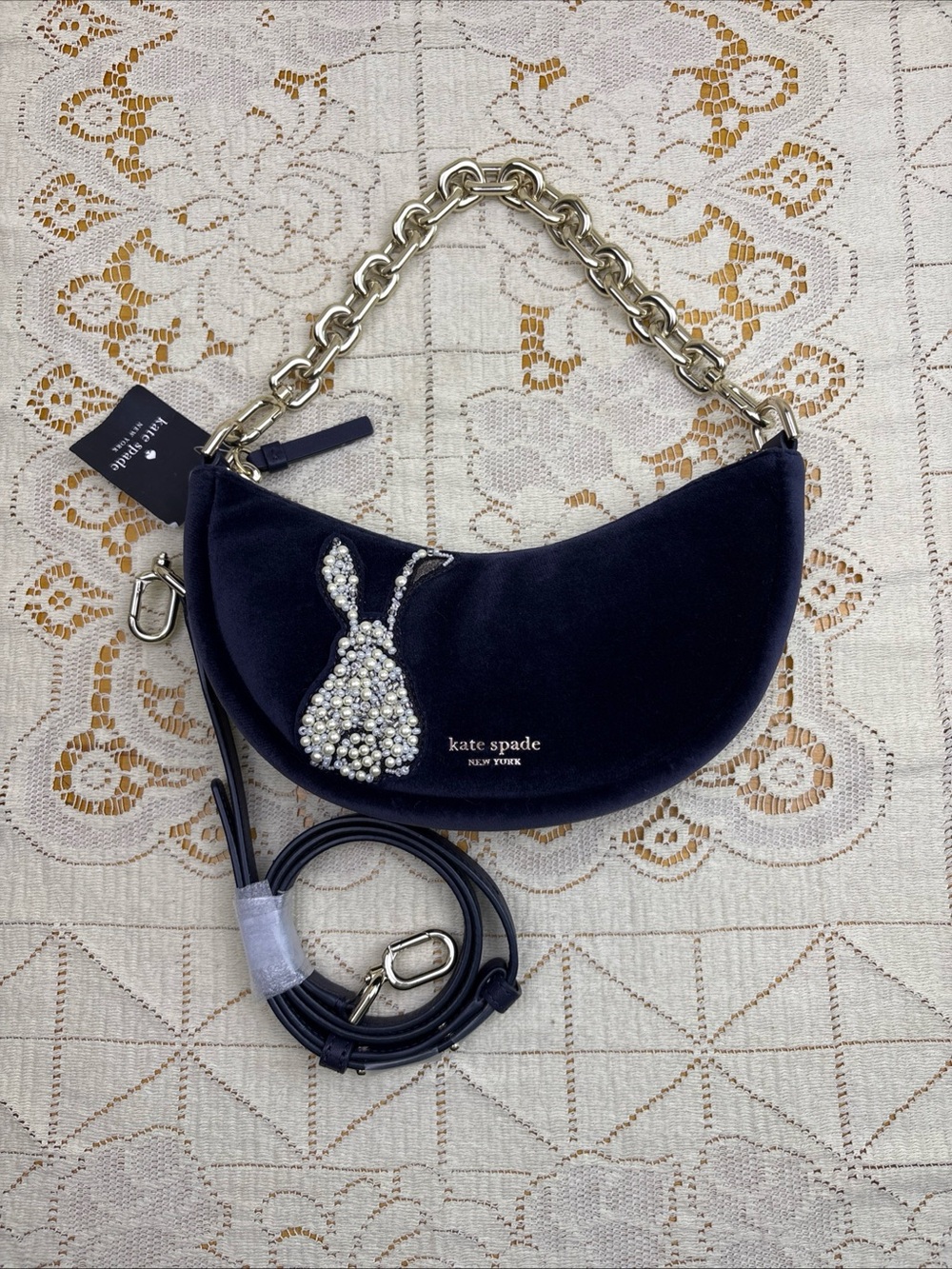 Kate Spade Smile Bunny Small Crossbody Bag NEW